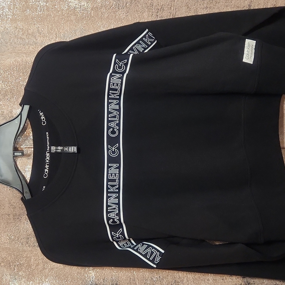 Black,  Calvin Klein sweatshirt, New with Tags,  Size LARGE